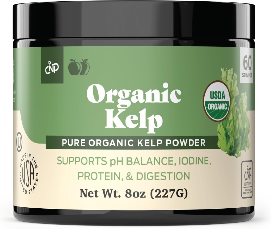 Biologische Kelp Poeder Supplement - Bulk ruwe, droge, pure zee Kelp Zeewier Poeder 8oz 75 Serveren schildklier, jodium, & spijsvertering