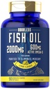 Carlyle Fish Oil 2000mg | 600mg Omega 3 Supplement for Men & Women | 90 Odorless Softgels | Lemon Flavored | Non-GMO and Gluten Free
