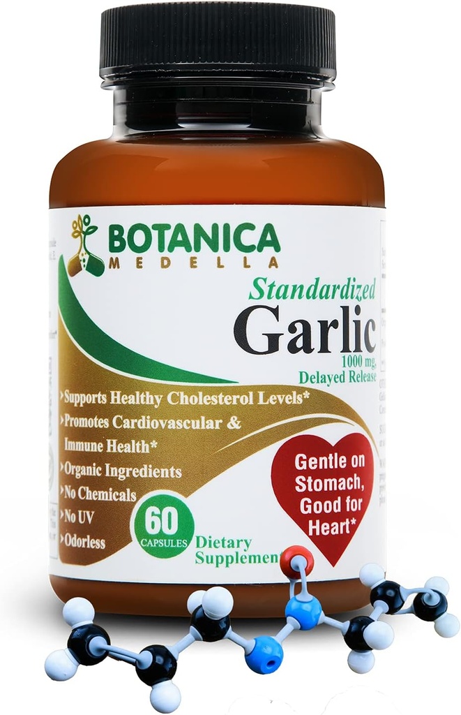 12400 mcg Allicine - getest door 3rd party - Odorless - Organic Ingredients - Delayed Release - 30 tot 60 days supply