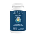 BIOHM Omega-3 Visolie (2500mg, 60 Softgels) Hoge Potentie 860mg EPA & 630mg DHA, Omega 3 Vetzuursupplementen ter ondersteuning van hersenen, gewrichts, oog, lever & Gut Health, duurzaam gegenereerd