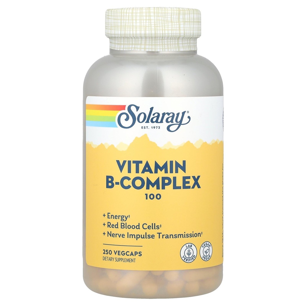 Solaray B Complex Supplement, 100mg, 250 Tellen