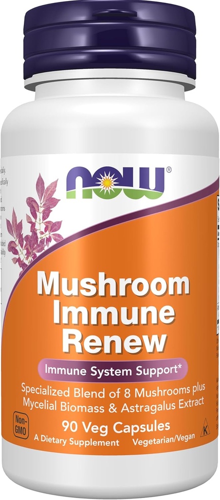 MAINTENANT Compléments alimentaires, Imune RenewTM avec extrait de racine d'Astragalus, prise en charge du système immunitaire*, 90 gélules