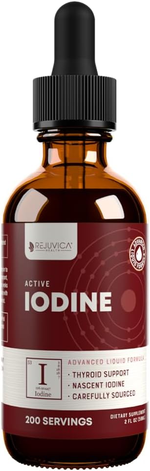 Actieve jood - naakte jooddruppels - vloeibare levering voor betere absorptie - Ondersteunt gezonde energie, vitaliteit en jodiumniveaus