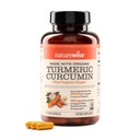 NatureWise Curcumin Turmeric 2250mg - 95% Curcuminoïdes & Extrait de poivre noir BioPerine pour l'absorption avancée - Soutien quotidien de la santé articulaire et immunitaire - Vegan, non-OGM, 90 Compte[30 jours]