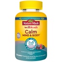 Nature Made Wellblends Calm Mind & Body, Magnesium citraat, Ashwagandha 125mg & GABA 100mg Blend for Stress Relief, 38 Gummy Vitaminen