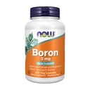 NOW Supplementen, Boron 3 mg (Bororganische Glycine), structurele ondersteuning*, 250 Veg Capsules