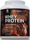Premium 100% Whey Protéine Poudre 24g, Chocolat Double Rich, Protéine Isolée Avancée pour le gain musculaire, Recovery & Immune System Support, Pas de sucre ajouté, Pour Shakes & Smoothies au chocolat - 24 portions