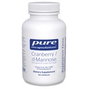 Encapsulations pures Cranberry D-Mannose - Soutient la santé du trac urinaire* - avec les solides de fruits de canneberge - Vegan & Supplément alimentaire non-OGM - 90 capsules