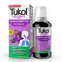 TUKOL Kinderen Hoest Geneeskunde - Hoest & Congestie Verlichting, Kas Hoest Suppressant voor kinderen, Kinderen Koud en Hoest Geneeskunde, Kinderen Hoest Siroop voor Leeftijd 4+ Grape Flavor 4 FL OZ