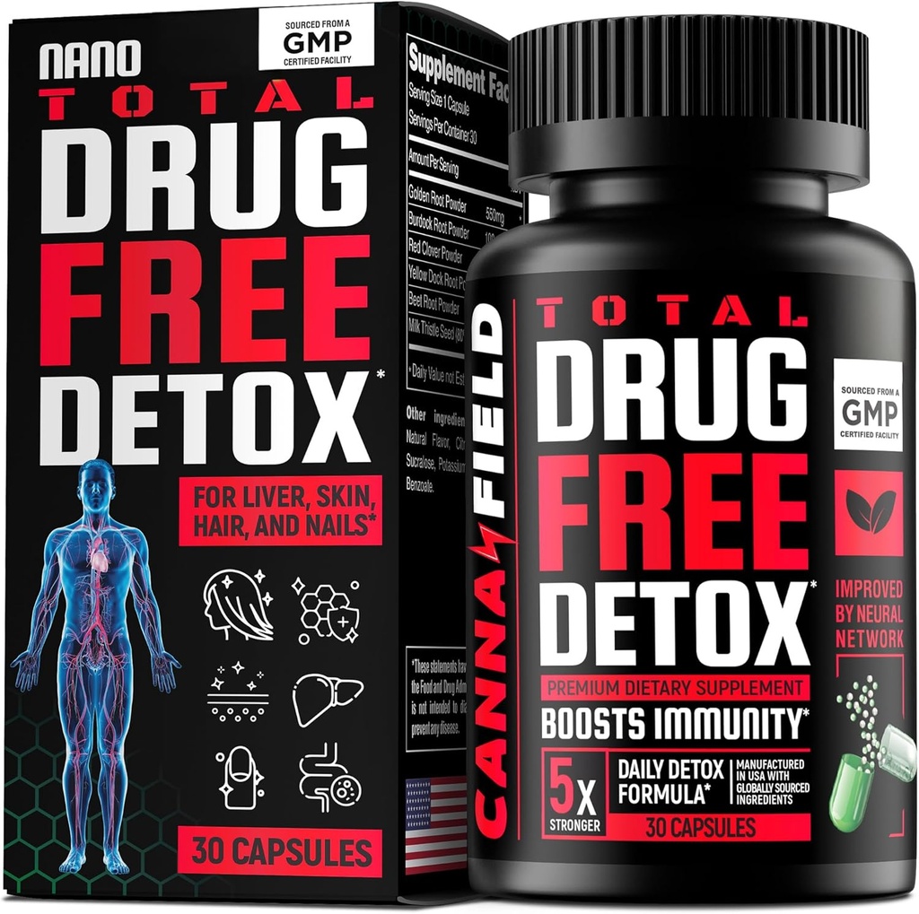 Totaal Detox en Lever Reiniging - USA Made - 5-Days Detox - Natural Toxins Cleaner voor de huid, haar, nagels, Gut 