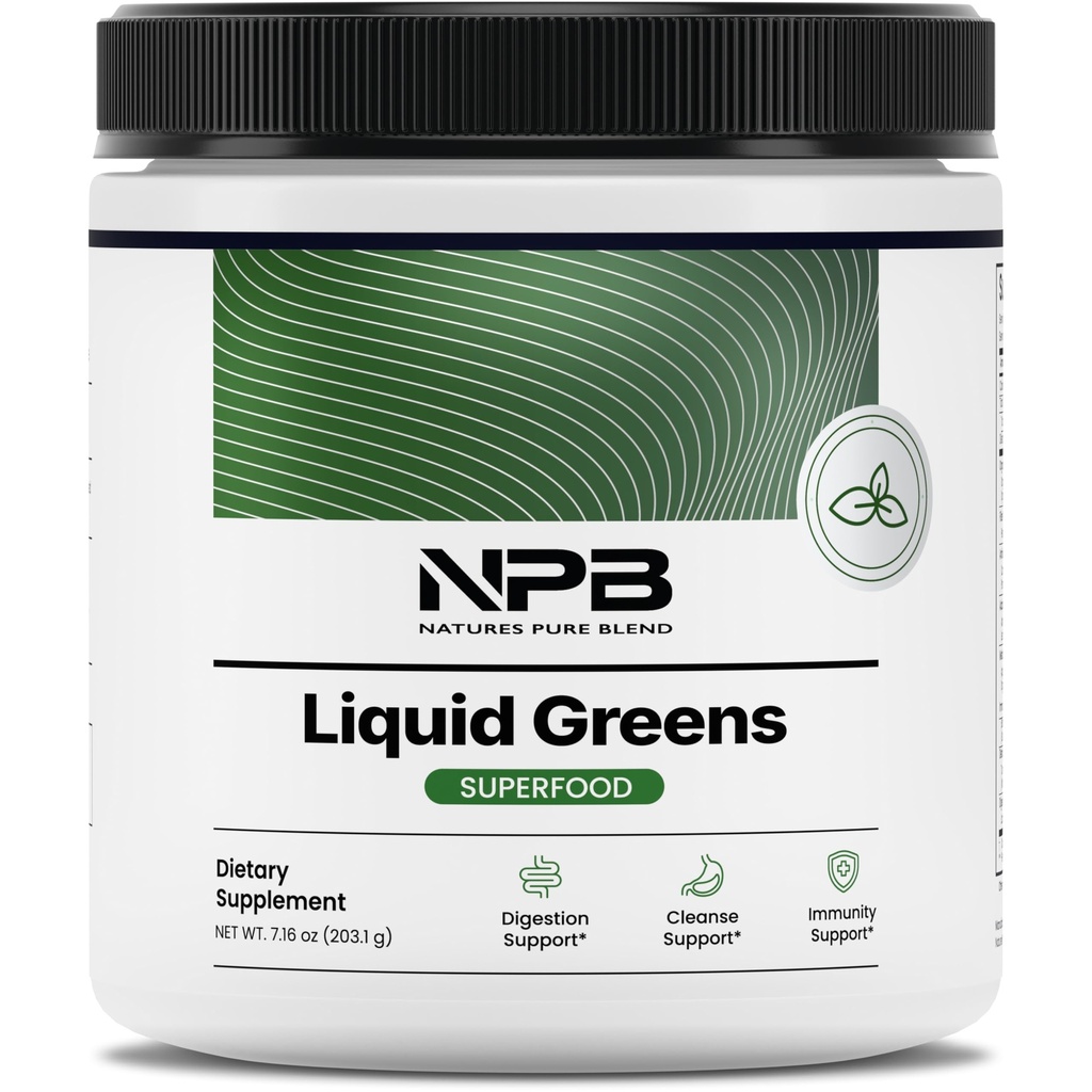 Pure Blend Super Greens Powder – Suppléments en poudre pour jus vert et smoothie – Probiotique – Mélange de boisson pour le bien-être énergétique et la digestion (Matcha Flavor, 30 portions)