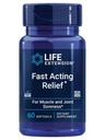 Life Extension Fast Acting Relief, Black Sesam Seeds, Kurkuma, Boswellia, Joint Support Supplement, Quick Relief voor ongemak in botten, gewrichten en spieren, Glutenvrij, Non-GMO, 60 softgels
