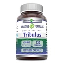 Formules étonnantes Supplément d'extrait de Tribulus Terrestris bio : 630 Mg par portion 120 Capsules de légumes : Non-OGM (sans gluten) Fabriqué aux États-Unis