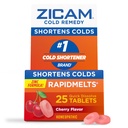 Zicam Cold Remedy Zink Rapidmelts, kersensmaak, Homeopathische, Koude Verkorting Geneeskunde, Kortsluiting Koude Duur, 25 Tel.