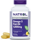 Natrol, Omega-3 Fish Oil Softgels, Heart Health Dietary Supplement, 1000 mg, 150 Tellen