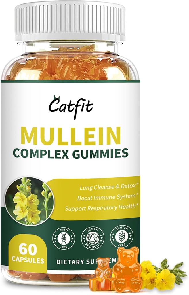 Catfit Mullein Gummy's voor Lungs 