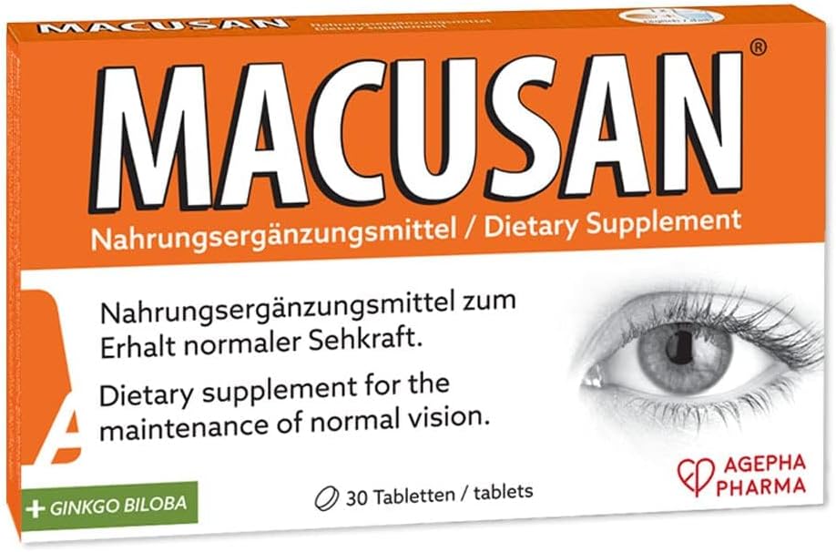 Dry Eye Tablets for Age-related Eye Health Probleempjes met oogvitaminen en mineralen Supplement met luteïne, zeaxanthine, Ginkgo Biloba & Omega-3 om Oogzicht te verbeteren