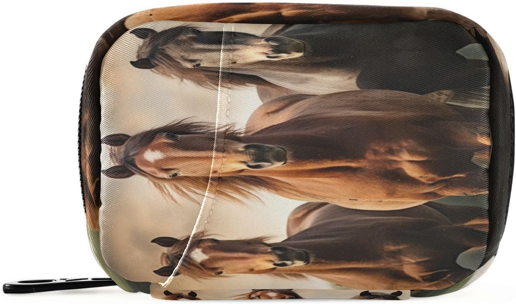 Horse Pill Organizer Case Portable Weekly Daily Pill Case Bag Organizer met Zipper voor Supplementen Medicine Travel Family Business