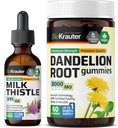 BIO KRAUTER Melkdistel Tinctuur 2 Fl. Oz. & Dandelion 60 Gummies