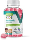 Viteey Probiotic Gummies for Kids - 5 Miljard CFUs - Probiotics Kids Constipatie Relief, Natural Immune & Digestief Health Support - Vegetarisch, Gelatine Free, GGO Free - Smakelijke Berry Flavored Gummy