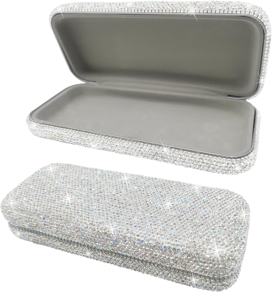 Bling zonnebril geval, Shiny Diamond zonnebril harde geval leuke glazen geval, Rhinestone glazen geval voor vrouwen