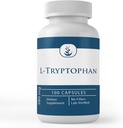 Pure originele ingrediënten L-Tryptofaan, (100 capsules) Altijd zuiver, Geen additieven of fillers, Lab geverifieerd