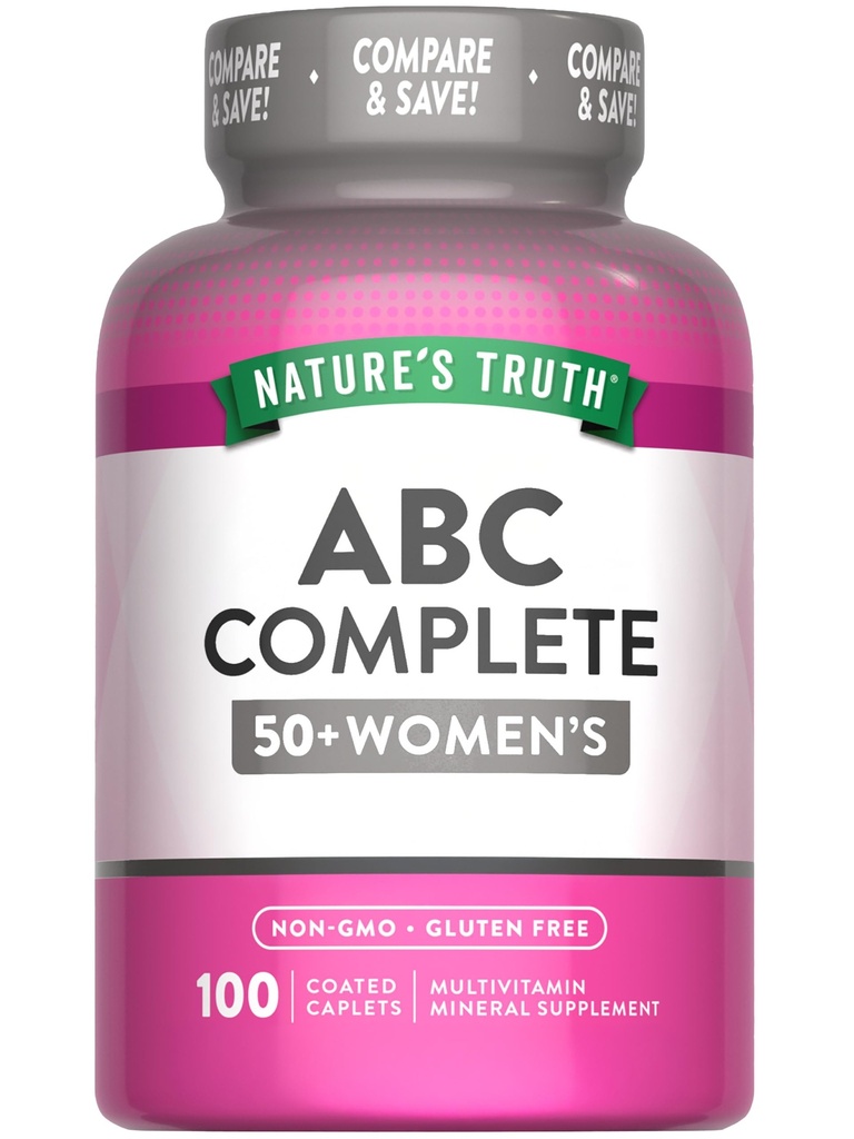 La vérité de la nature Les 50+ Capettes multivitamines des femmes avec la vitamine A, C, D, E et Zinc