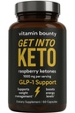 Vitamine Bounty Premium Raspberry Ketones supplement - Keto Pillen voor gewichtsverlies - bevordert Ketosis & Metabolisme ondersteuning - Keto Dieethulp - Energie Boost voor vrouwen & mannen - 60 capsules