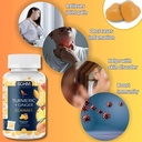 SOHM Kurkuma Gember Gummies met Gember, 60 individueel verpakt, helpt huidaandoeningen, Ondersteunt Joint Health - Pineapple smaak Gummies voor volwassenen Mannen en vrouwen