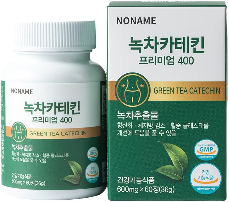 Noname Green Tea Catechin 400mg - Antioxidant Ondersteuning Supplement voor Immune en Metabolisme Boost, 60 Veggie Capsules - Niet GGO, Veganistisch, Made in Korea