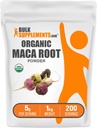 BulkSupcomplements.com Biologische Maca Poeder - Biologische Maca Wortelpoeder, Superfood Supplement - Glutenvrij, 5g per portie, 1kg (2,2 lbs) (verpakking van 1)