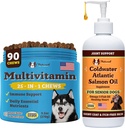 Natural Dog Company Multivitamine Kauwen & Coldwater Atlantic Salmon Oil Bundle 