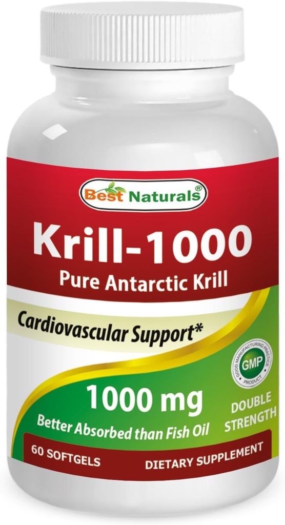 Best Naturals Krill Oil Soft Gel, 1000 mg, 60 Tellen