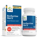 Terry naturellement Berberine MetX Extra Strength - Supplément de soutien de la santé du cerveau et du foie - Supplément avec extrait de racine de barberry indien - Capsules végétaliennes pour soutien de la santé métabolique - 60 Capsules