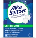 Alka-Seltzer Lemon Lime Heartburn Relief tabletten, Fast acid Indigestie Relief, Antacida met Lemon Lime Flavor 36 Ct