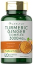Carlyle Turmeric et supplément au gingembre 3000 mg de 120 gélules Softgel