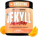 PROSUPPS Dr. Jekyll Signature Pre Workout Powder with Creatine - Stim-Free Preworkout ondersteunt spiervolume & endurance - Cafeine-Free Gym & Fitness Supplementen (oranje, 30 porties)