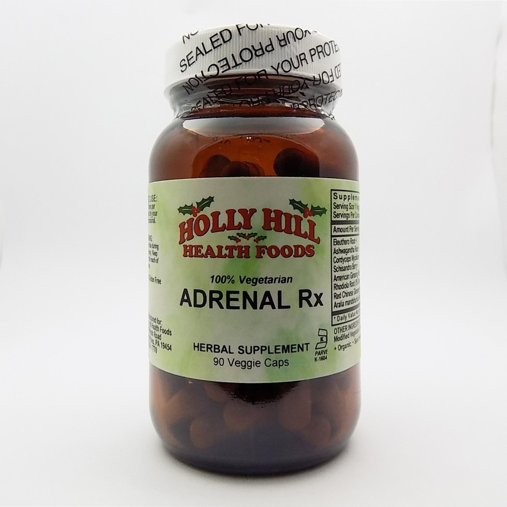 Holly Hill Health Foods, 100% Vegetarische Adrenal Rx, 90 Vegetarische Capsules