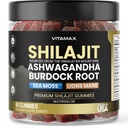 Biologische Shilajit Gummies, Sea Moss, Ashwagandha, 105+ Trace Minerals 