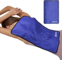 Extra Large Ice Pack for Injuries Herbruikbaar, Fysiotherapie Cold Pack w/2 Straps for Full Back Knie Pain Relief, Hot Cold Compress Gel Ice Wrap for Swelling, Bruises, Large Ice Pad 23.2" x 14.5" Blue