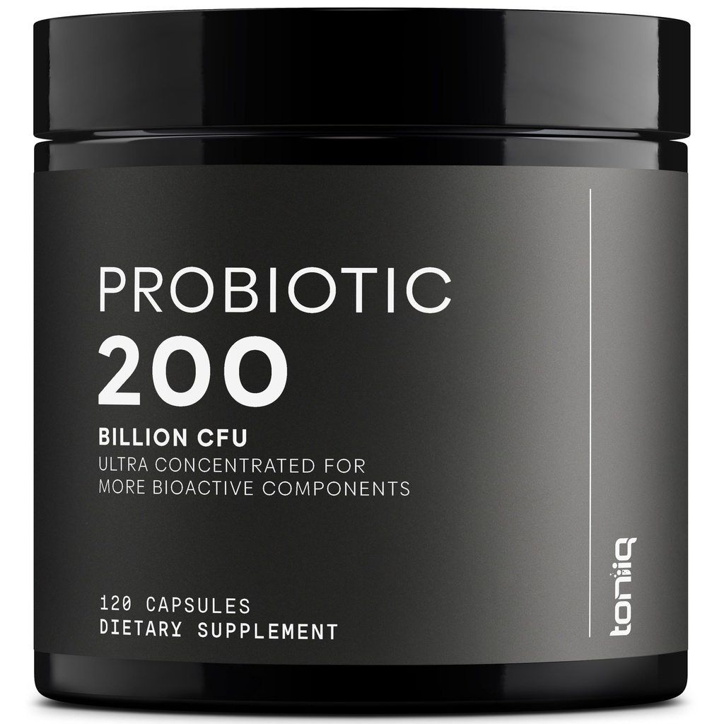 Toniiq 200 Miljard CFU Probiotische Supplement 30 Geverifieerde derde partij geteste strepen - volledig Phelp Stable Probiotica Formule met Prebiotische Blend - Uitgebreide Release Capsules