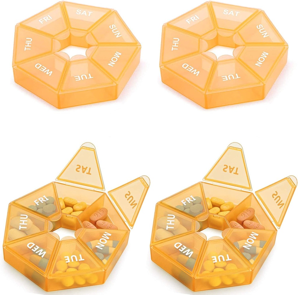 Wekelijkse Pillen Organisator Grote 7 dagen pil Box Organisator Dagelijkse Geneeskunde Case voor Vitamine Fish Oil Pillen Supplementen Artritis Vriendelijk
