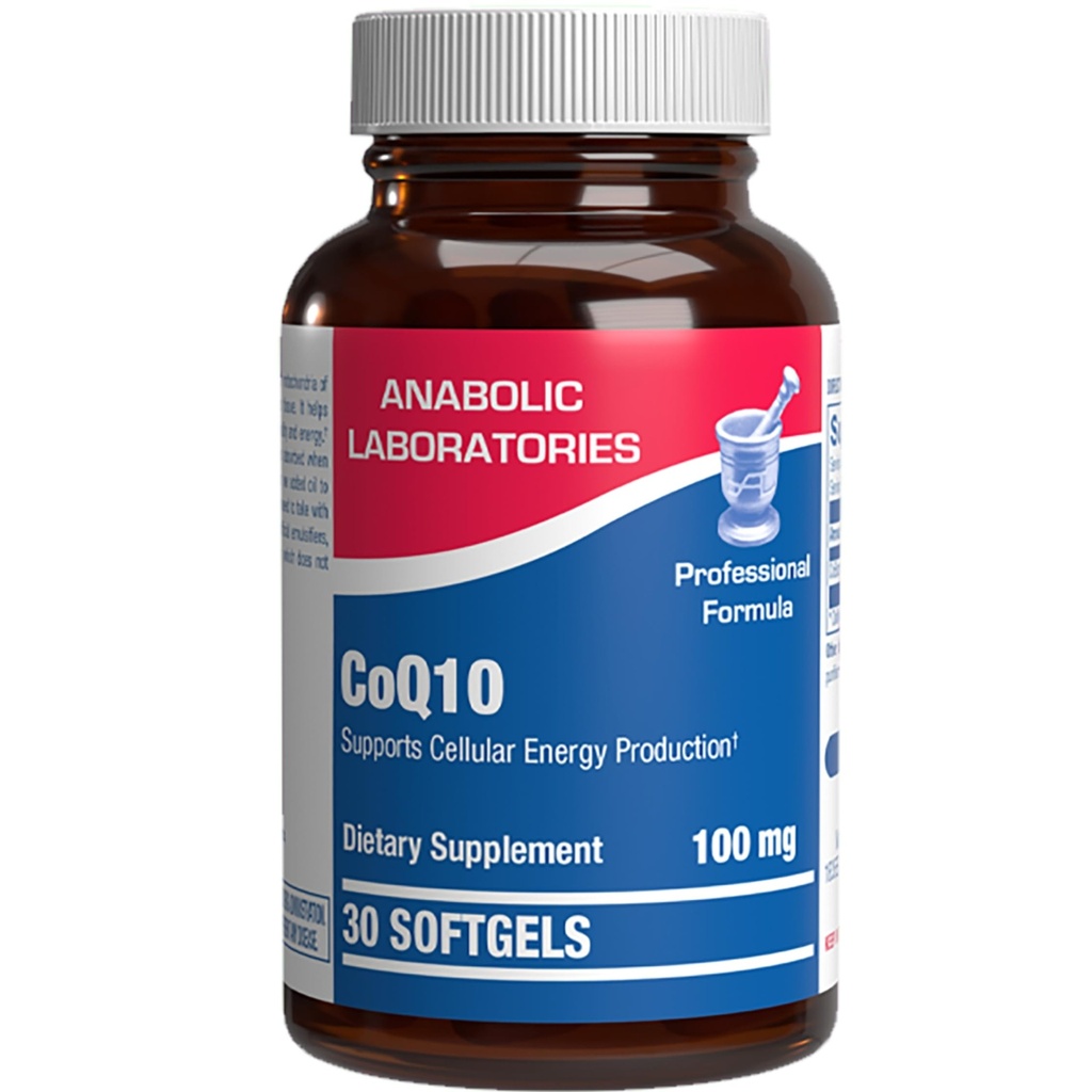 Hoge Absorptie CoQ10 100mg Softgels - Klinische Formule Coenzym Q10 100mg voor Skin Heart Energy Antioxidant en Hersenondersteuning - Gemakkelijk te slikken - Gemaakt in de VS in cGMP-faciliteiten - 30 porties