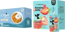 Hethstia Konjac Jelly Aardbei Smaak met Collageen Peptides 10 Packs en Konjac Rijst Gluten Gratis 12 Packs Lage Calorie, Keto, Suikervrij, Gezond Eten