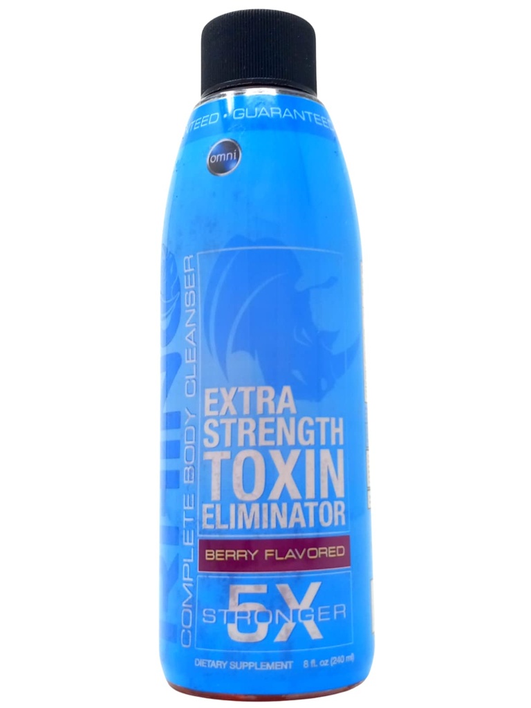 Wellgenix Omni Rhino Detox Drink - Éliminateur de toxines - Nettoyage du même jour liquide - Punch aux fruits - 8 fl oz (paquet de 1)