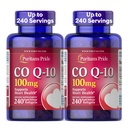 La fierté de Puritan Coenzyme CoQ10 100mg, Supplément alimentaire pour la santé cardiaque, la pression artérielle, la santé buccodentaire et le soutien au vieillissement en santé, 240 Softgels à libération rapide, 2-pack