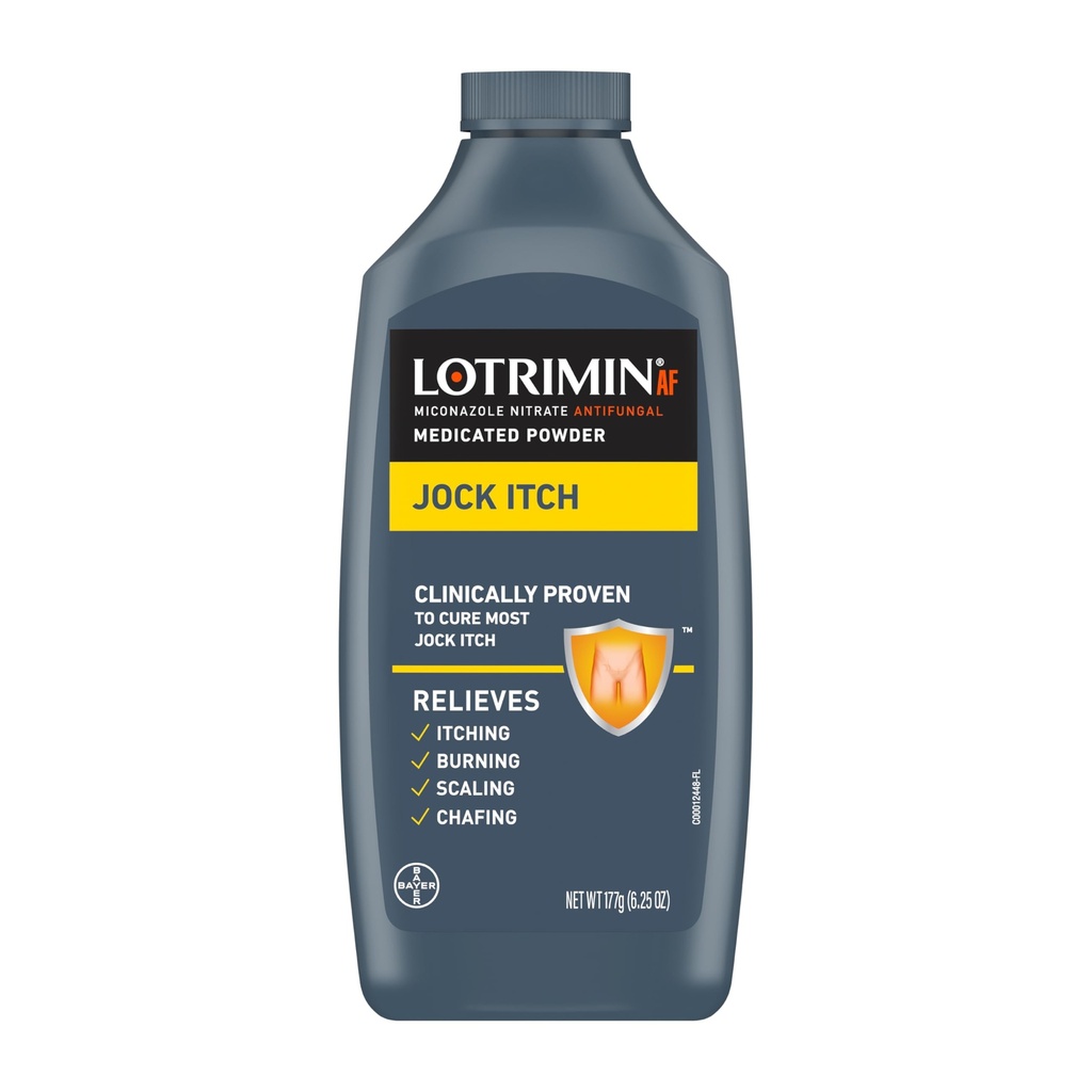 Lotrimin antischimmel Jock Itch gemedicineerd poeder met Miconazol Nitraat, Jock Itch behandeling voor mannen, vrouwen en kinderen over de leeftijd van 2, 6,25 oz fles