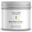 Étiquette propre Berberine HCl 97 % - Supplément à base de berberine pure ultra-haute résistance cliniquement étudié - sans gluten - 90 capsules