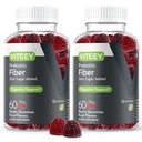 VITEEY Prebiotic Fiber Gummies voor volwassenen, 4g - Gut Health & Digestief Oplosbare vezel Supplement Gummies - Zero Sugar Added, Vegan, Gluten-Free - 120 Tel.
