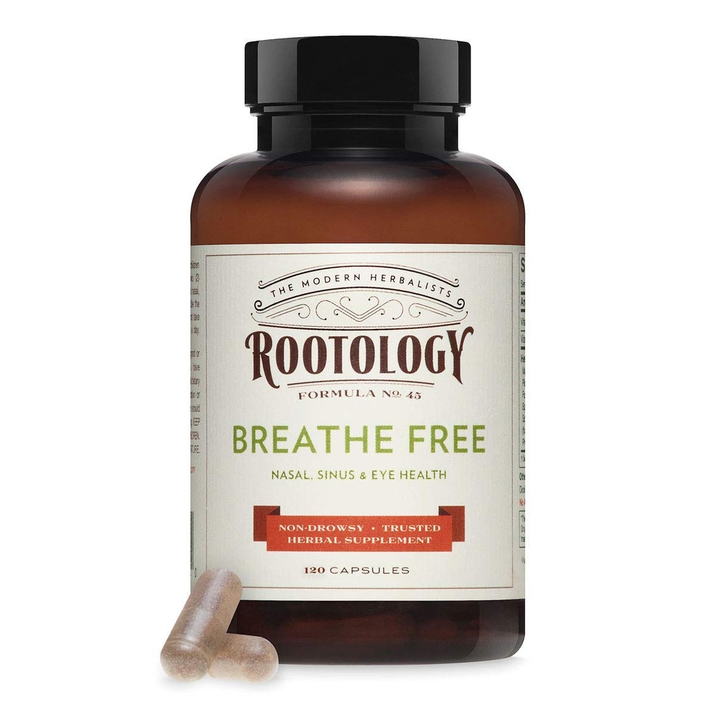 Rootologie Respirez sans - Natural Nasal & Sinus Relief - Fast-Acting, Non-Drowsy - 120 capsules...